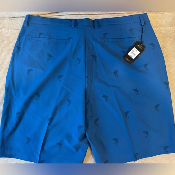 Greg Norman Collection Teal Shorts - Picture 5 of 5